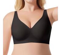 Bralette Women's Underwired Bra Big Breasts Seamless V Neck Seamless Comfortable Smooth Bra Underwear Support for Women
