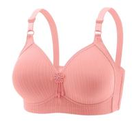 Bralettes for Women Plus Size Sports Bra Seamless Comfortable Soft Breathable Women's Comfortable Sexy Large Size Underwear for Middle and Elderly People Without Steel Ring Bra The (44)