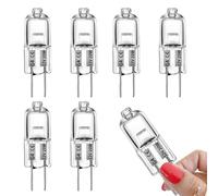 Bralucy G4 Halogen Light Clear Bulbs 12pcs Capsule Lamp 20W 12V Dimmable 2 Pins Halogen Bulbs for Oven Lighting Signal Lights Track Lights (Warm White)[Energy Rating G]