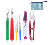 Bralucy Sharp Seam Ripper Set 6pcs Handle Sharp Stitch Ripper Colorful for Stitching Thread Unpicker Sewing Tool Seam Rippers with Storage Bag for Needlework Craft DIY Tool