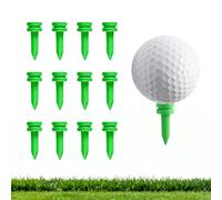 BRAMASOLE Castle Golf Tees Wood 1" 1 1/4" 1 3/4" for Par 3 & Iron Shots Value 100 Pack, Wooden Short Tee for Consistent Height & Accurate Practice, Small Size in Green Red Yellow (Green(1 Inch))