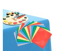 Bramble - 15 Plastic Paint Splash Mats for Table & Floor, 150x150cm Messy Play Mat Cloth for Arts & Crafts and Painting, Wipe Down Protectors