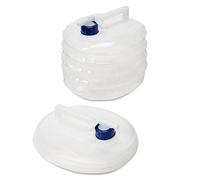 Bramble - 5 Litre Jerry Can Collapsible Folding Plastic Water Tank with Tap - Storage Camping Containers - Hiking Festivals - BPA Free (2 Pack)