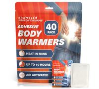 Bramble Adhesive Body Warmers, 40 Pack Heat Patches, Up to 10 Hours of Heat