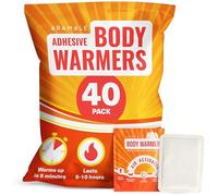 Bramble - Adhesive Body Warmers (40 Pack) - Ultra-Thin Stick-On Patches for Targeted Warmth - Air-Activated & Odour-Free - Up to 10 Hours of Heat