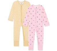 Bramble & Bear 2-Pack Toddler & Baby Sleepsuits for Boys & Girls | Organic Cotton, Super Soft Baby Sleepwear | Full Zip Sleepsuits with Easy Accessibility | Stretch Fit and Footless