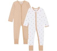Bramble & Bear 2-Pack Toddler & Baby Sleepsuits for Boys & Girls | Organic Cotton, Super Soft Baby Sleepwear | Full Zip Sleepsuits with Easy Accessibility | Stretch Fit and Footless