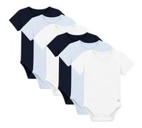 Bramble & Bear 3/6 Pack Short Sleeve Baby Vests - Organic Cotton Unisex Baby Bodysuit Vests for 0-3 Years - Comfortable Bodysuits for Boys & Girls - Soft, Cosy, Cute