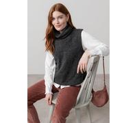 Bramble Boucle Knit Sleeveless Cowl Neck Tank Top Lily & Me Navy 18