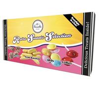Bramble Foods Retro Sweets Variety Gift Box - Traditional & Old Fashioned Confectionary Selection - Lovely Gift for Friends & Family - Contains Jazzies, Foam Bananas, Flying Saucers & Lollipops