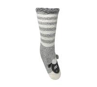 Bramble Ladies Cosy Lounge Slipper Sock | 1 Pair | U.K. Size 4-7 | Non-slip socks, lounge socks