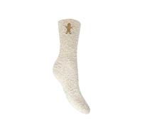 Bramble Ladies - Gingerbread Fluffy Cosy Socks in Gift Box | 1 Pair | U.K. Size 4-7 | fluffy, non-slip, lounge, slipper sock, loungewear, cosy, comfort warm sock