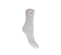 Bramble Ladies - Snowman Fluffy Cosy Lounge Socks in Gift Box | 1 Pair | U.K. Size 4-7 | fluffy, non-slip, lounge, slipper sock, loungewear, cosy, comfort warm sock
