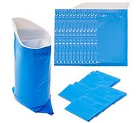 Bramble - Super Gel Absorbent Travel Urine Wee Bag with Disposable Garbage Bags, for Summer Festival, Camping, Traffic Jam - Leak Proof Portable Urinal Vomit Toilet