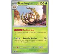 Brambleghast 021/162 Rare Pokemon Card (SV Temporal Forces) + 1x TitanCards® Toploader