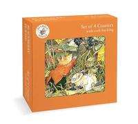 Brambly Hedge Coasters Blackberry Picking Print - Set of 4 Cork Backing