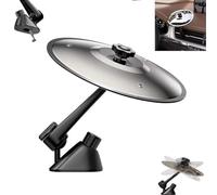 BraMccer Car Cymbal Air Vent,Car Symbol Drum Air Vent,Mini Drum Crash Cymbal For Car Vent (Silver)