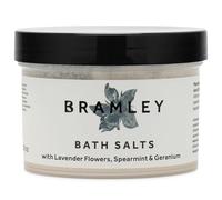 Bramley Bath Salts (250g), Natural Bath Soak with Lavender Flowers, Geranium & Spearmint Essential Oils for Sleep and Relaxation, Vegan & Cruelty Free