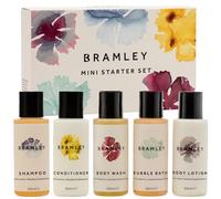 Bramley Mini Starter Set (5x50ml) Includes Body Wash, Bubble Bath, Body Lotion, Shampoo & Conditioner, Travel Minis In A Pamper Gift Set