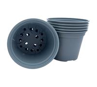 Bramley & Sage 17cm 2 Litre Grey Plastic Plant Pot (Various Quantities) (20)