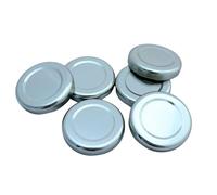 Bramley & Sage 43mm Silver Twist-Off Jam Jar Lids (Set of 24)