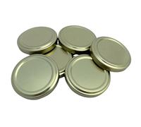 Bramley & Sage 58mm Gold Twist-Off Replacement Jam Jar Lids (Set of 12)