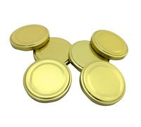 Bramley & Sage 63mm Gold Twist-Off Jam Jar Lids - Select Quantity (12)