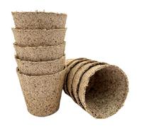 Bramley & Sage 6cm Round Peat-Free Fibre Jiffy Plant Pots (Pack of 50)