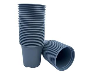 Bramley & Sage 9cm Grey Plastic Plant Pots (Various Quantities) (100)