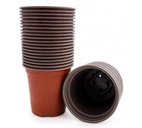 Bramley & Sage 9cm Terracotta Plastic Plant Pots (Various Quantities) (250)