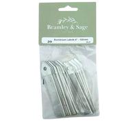 Bramley & Sage Aluminium 4” 100mm Plant Labels (Pack of 20)