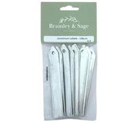 Bramley & Sage Aluminium 5” 125mm Garden Plant Labels (Pack of 20)