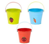 Bramley & Sage Briers Children’s Gardening Bucket Trio - Carrot, Tomato & Strawberry