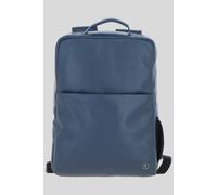 Brampton London 'Explorer' Real Leather Backpack in Navy Brampton London Navy