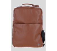 Brampton London 'Explorer' Real Leather Backpack in Tan Brampton London Tan