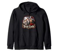 Bran Castle Romania/Bran Castle Zip Hoodie