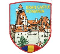 Bran Castle Romania Patch (3 Inch) Embroidered Iron-on or Sew-on Badge Travel Europe Emblem Perfect for Jackets, Hats, Backpacks, Shirts, Caps, DIY Gift Patches