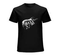 BRANBREIS Stevie Ray Vaughan Number One Guitar Blues Rock Legend SRV T-Shirt Black M