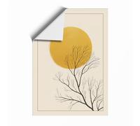 Branch Beneath the Sun Botanical Unframed Wall Art Print A1 (84.1×59.4cm), Wall Decor for Living Room, Bedroom, Office & Home, Art Gift