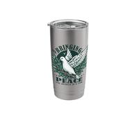 Branch by Branch Peace Bringing Peace Dove Olive Branch Stainless Steel Insulated Tumbler