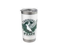 Branch by Branch Peace Bringing Peace Dove Olive Branch Stainless Steel Insulated Tumbler