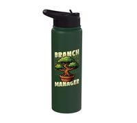 Branch Manager Funny Bonsai Tree Bonsai Stainless Steel Insulated Water Bottle