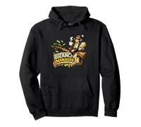 Branch Manager Funny Monkey Word Game Humour Design Pullover Hoodie