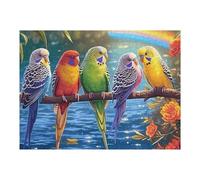 Branch Parrot Group 500 Pieces Jigsaw Puzzles Fantastic Beasts For Men Educational Decompression Adults Anxiety Memory Care Mothers Valentines Gift Durable Cardboard 500 PCS