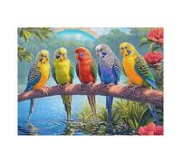 Branch Parrot Group 500 Pieces Jigsaw Puzzles Fantastic Beasts For Men Educational Decompression Adults Anxiety Memory Care Mothers Valentines Gift Eco Friendly Material 500 PCS