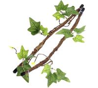 Branches for ReptilesReptile Branch 2PCS 17 Inch Realistic Reptile Vines with Leaves and Suction Cup Bendable Terrarium Branches for Snake Lizard Bearded Dragons Gecko Reptile Climbing Branch