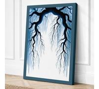 Branches Framing Light Canvas Wall Art Print 24x16 Inch | Ready to Hang, Gallery Wrapped, Fade-Resistant Inks, Securely Packaged, UK Made