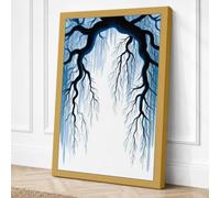 Branches Framing Light Canvas Wall Art Print 24x16 Inch | Ready to Hang, Gallery Wrapped, Fade-Resistant Inks, Securely Packaged, UK Made