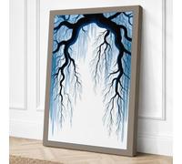 Branches Framing Light Canvas Wall Art Print 36x24 Inch