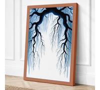 Branches Framing Light Canvas Wall Art Print 36x24 Inch